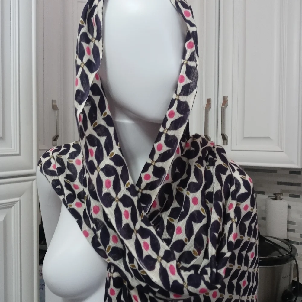 Spartina 449 Handcrafted Fashion Scarf With Fringe 71x23 - Picture 1 of 9